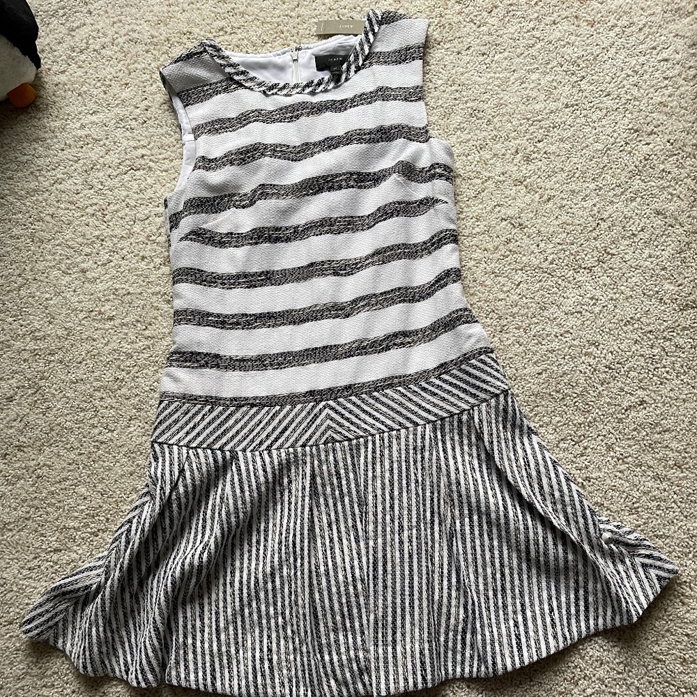 J.Crew, black/white, size 8T, dress.